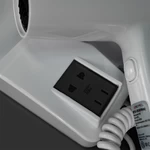 Фен настенный Meyvel MF5S-1600 (White) с розеткой_