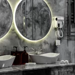 Фен настенный Meyvel MF5S-1600 (White) с розеткой_