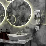 Фен настенный Meyvel MF5S-1600 (White) с розеткой_
