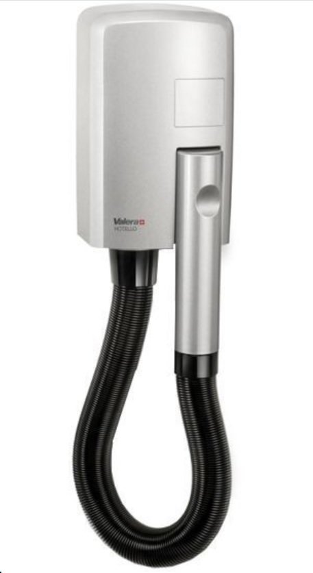 Фен настенный 1200 Вт Hotello, с шлангом, арт.832.01/ТSilver