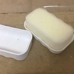 Губка для обуви с пропиткой, пластик, прямоугольная_