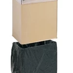 Корзина для мусора 10л, двойная, 17х22х27см_