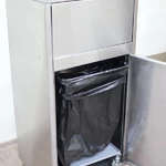 Урна для фудкорта, 120л, на колесах, арт.МЕГА-3_